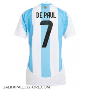 Argentiina Rodrigo De Paul #7 Kotipaita Naisten Copa America 2024 Lyhythihainen